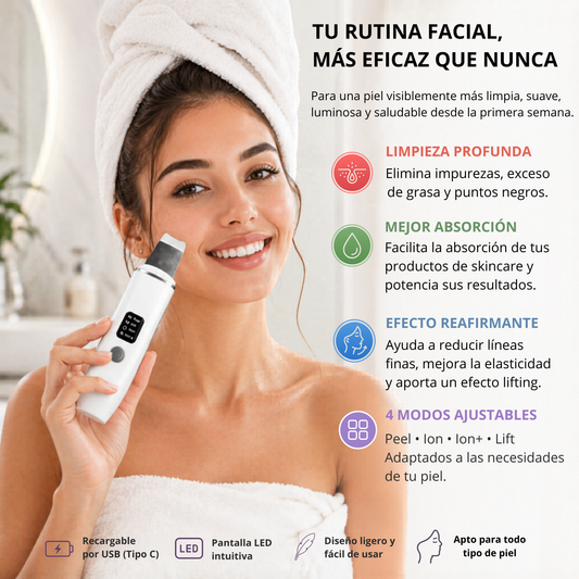 Limpiador facial ultrasonico